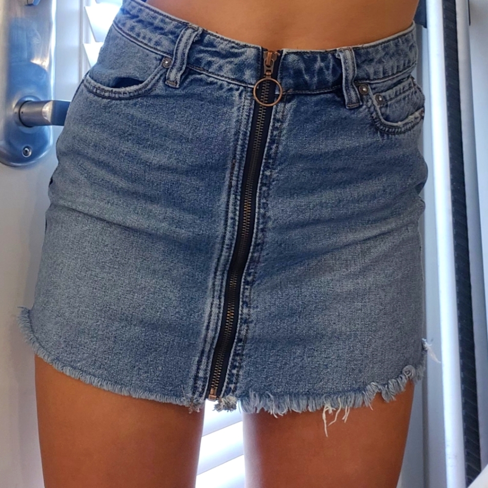 We The Free Denim Skirt